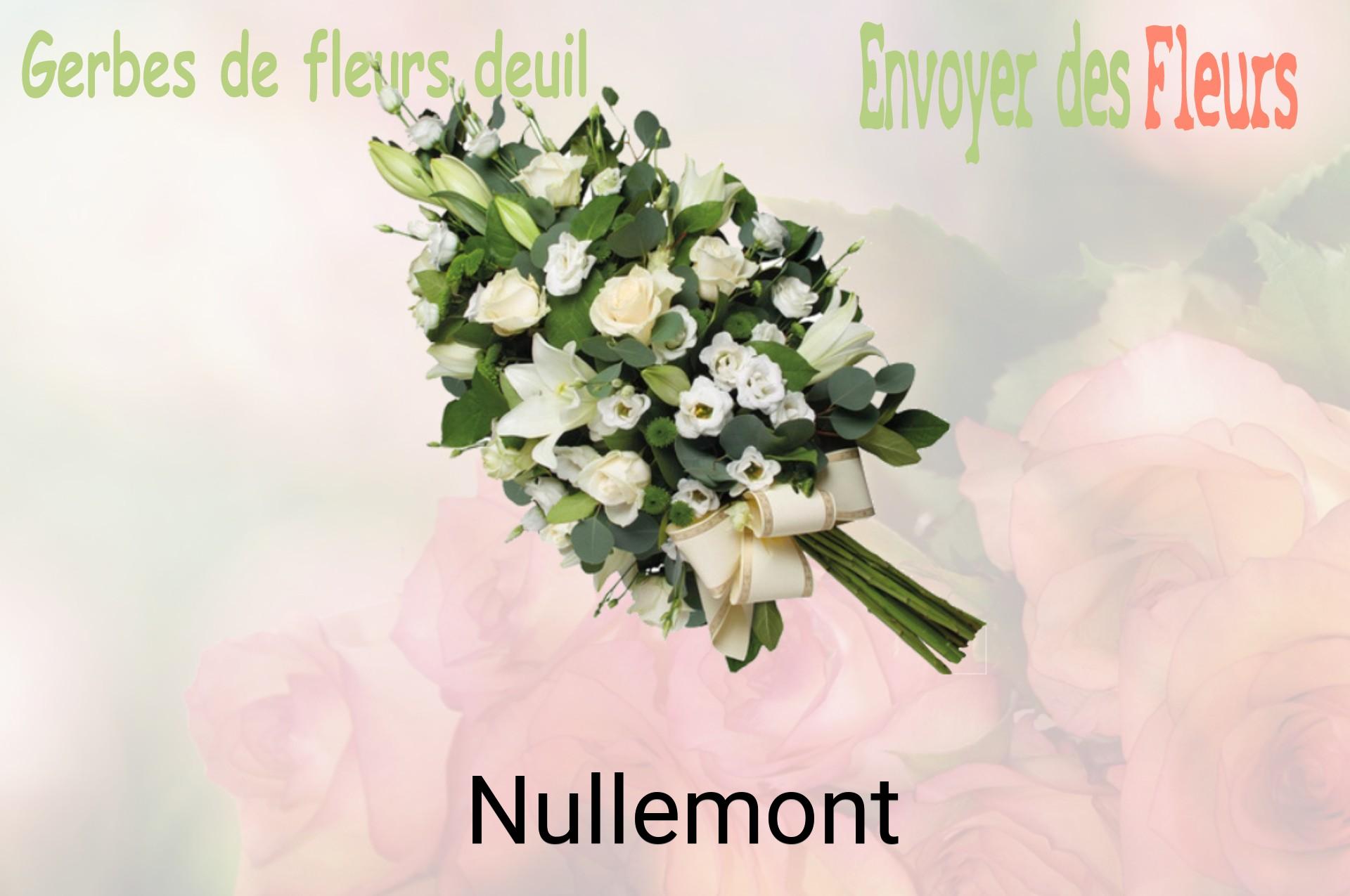 Gerbe de fleurs de deuil livrée à Nullemont